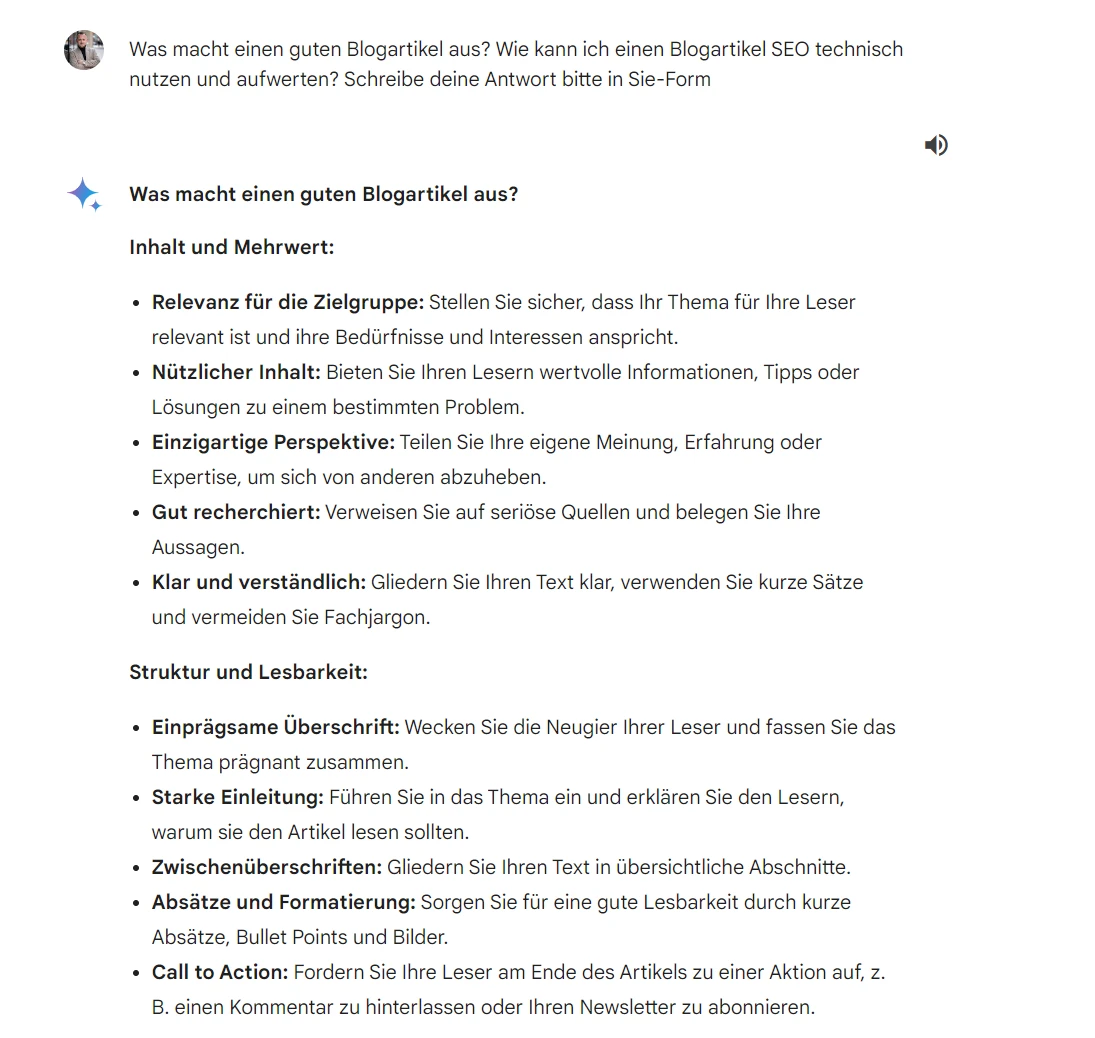 KI für Blogartikel