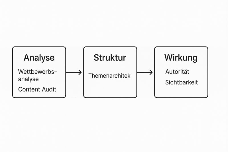 Wettbewerbslandschaft, Content-Bestand und Themenstruktur