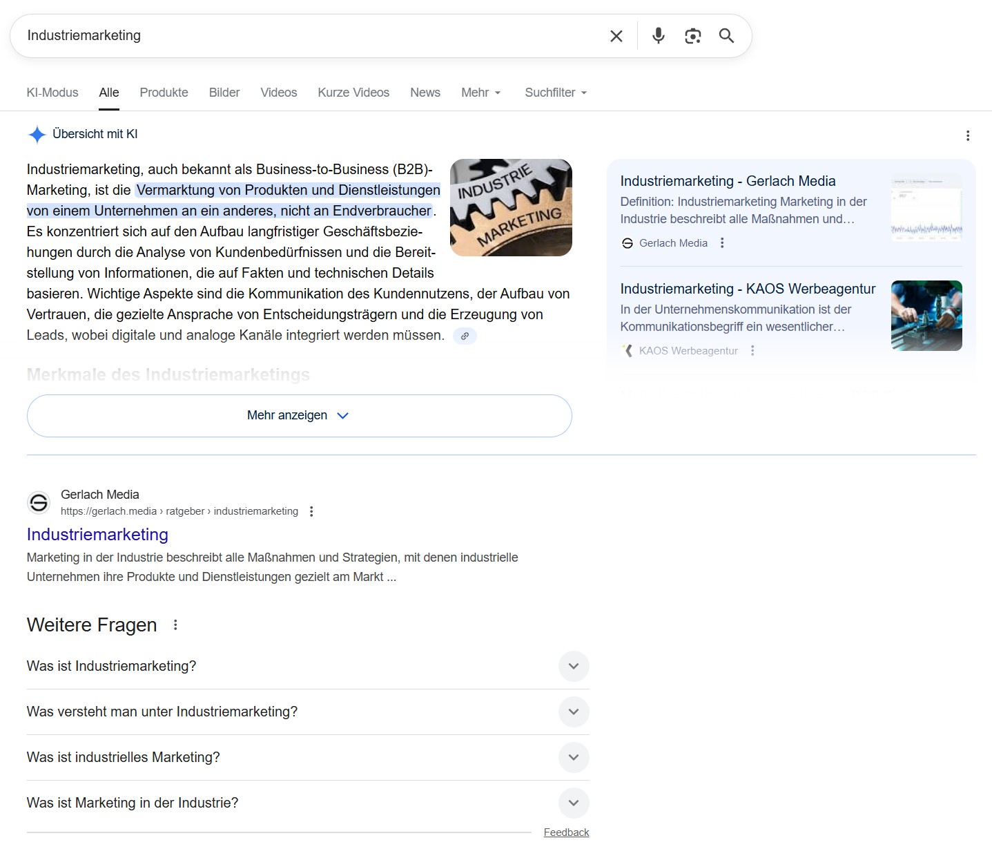 Google AI Overview - die KI Zusammenfassung
