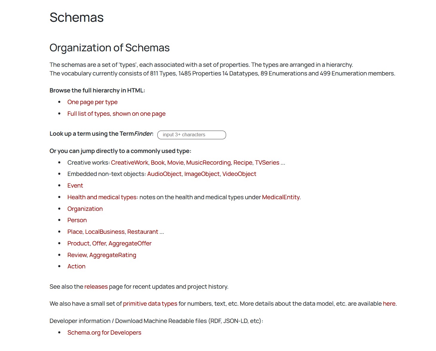 Schema.org Varianten